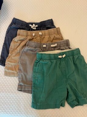 Crewcuts Boys Pull-On Shorts Pack - Green, Navy, Tan, Gray